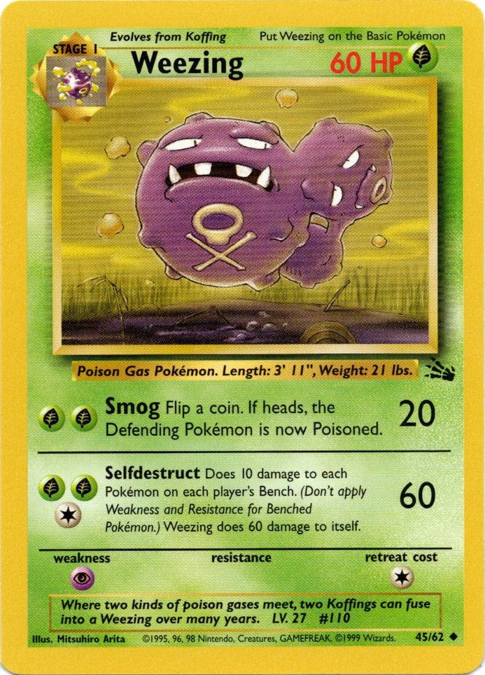 Weezing (45/62) [Fossil Unlimited] | RetroPlay Games