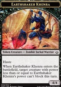 Earthshaker Khenra // Cat Double-sided Token [Hour of Devastation Tokens] | RetroPlay Games