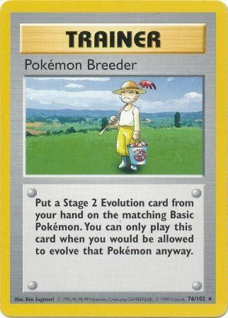 Pokemon Breeder (76/102) [Base Set Shadowless Unlimited] | RetroPlay Games