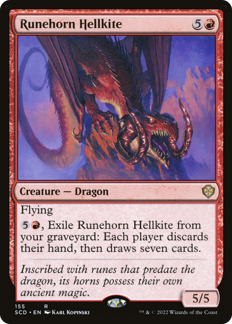 Runehorn Hellkite [Starter Commander Decks] | RetroPlay Games