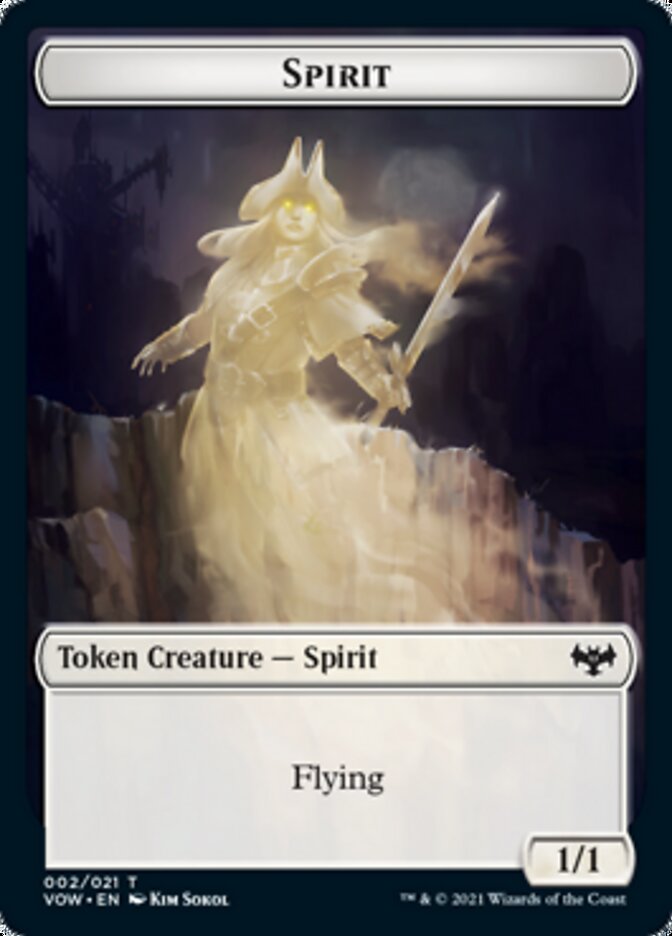 Spirit Token (002) [Innistrad: Crimson Vow Tokens] | RetroPlay Games