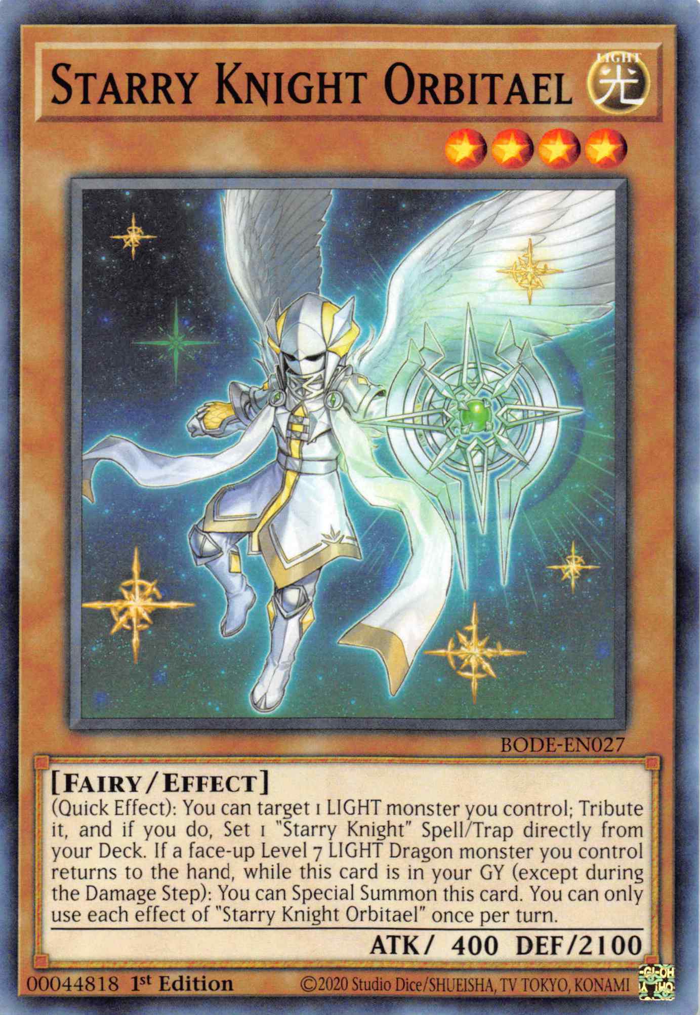 Starry Knight Orbitael [BODE-EN027] Common | RetroPlay Games