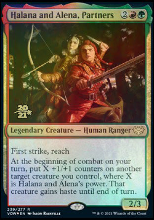 Halana and Alena, Partners [Innistrad: Crimson Vow Prerelease Promos] | RetroPlay Games