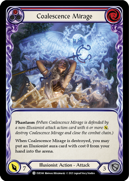 Coalescence Mirage (Red) [EVR144] (Everfest)  1st Edition Rainbow Foil | RetroPlay Games