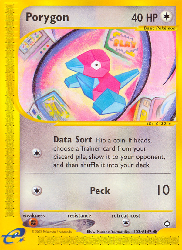 Porygon (103a/147) [Aquapolis] | RetroPlay Games