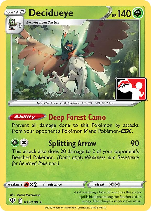 Decidueye (013/189) [Prize Pack Series One] | RetroPlay Games