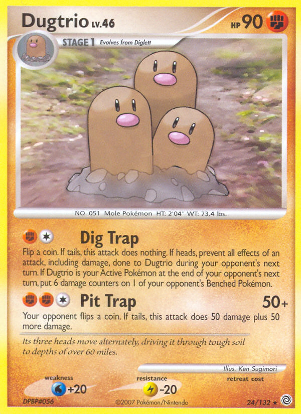 Dugtrio (24/132) [Diamond & Pearl: Secret Wonders] | RetroPlay Games