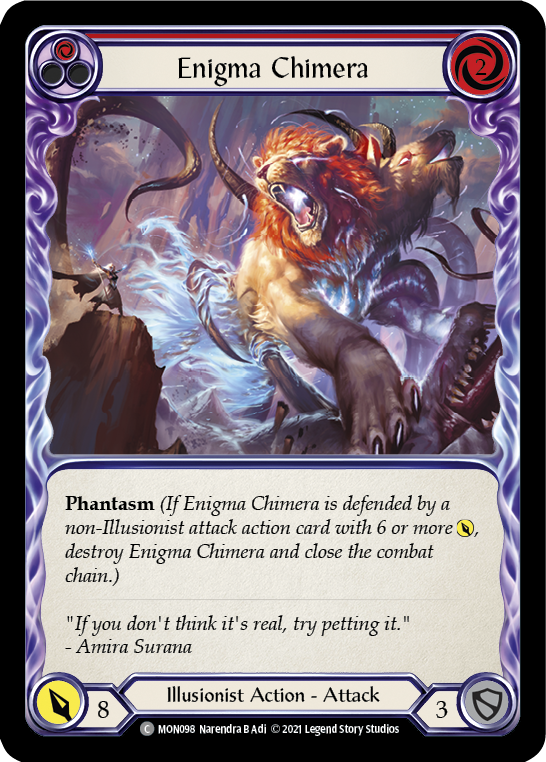 Enigma Chimera (Red) [MON098-RF] (Monarch)  1st Edition Rainbow Foil | RetroPlay Games