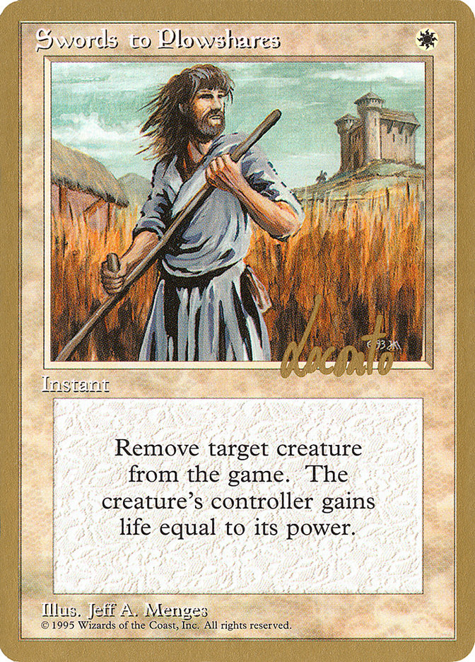 Swords to Plowshares (Michael Loconto) [Pro Tour Collector Set] | RetroPlay Games