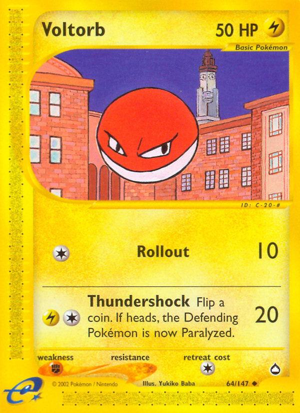 Voltorb (64/147) [Aquapolis] | RetroPlay Games