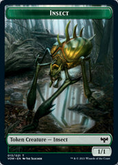 Insect // Dragon Illusion Double-sided Token [Innistrad: Crimson Vow Tokens] | RetroPlay Games