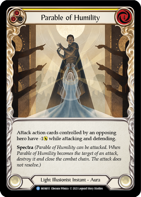 Parable of Humility [MON011-RF] (Monarch)  1st Edition Rainbow Foil | RetroPlay Games