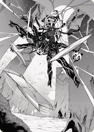 Kaito, Dancing Shadow 2 Art Card [Phyrexia: All Will Be One Art Series] | RetroPlay Games