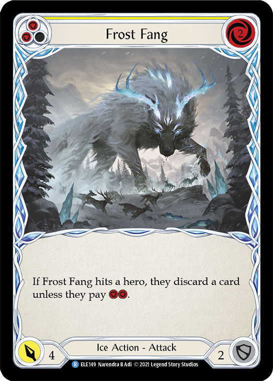 Frost Fang (Yellow) [ELE149] (Tales of Aria)  1st Edition Rainbow Foil | RetroPlay Games