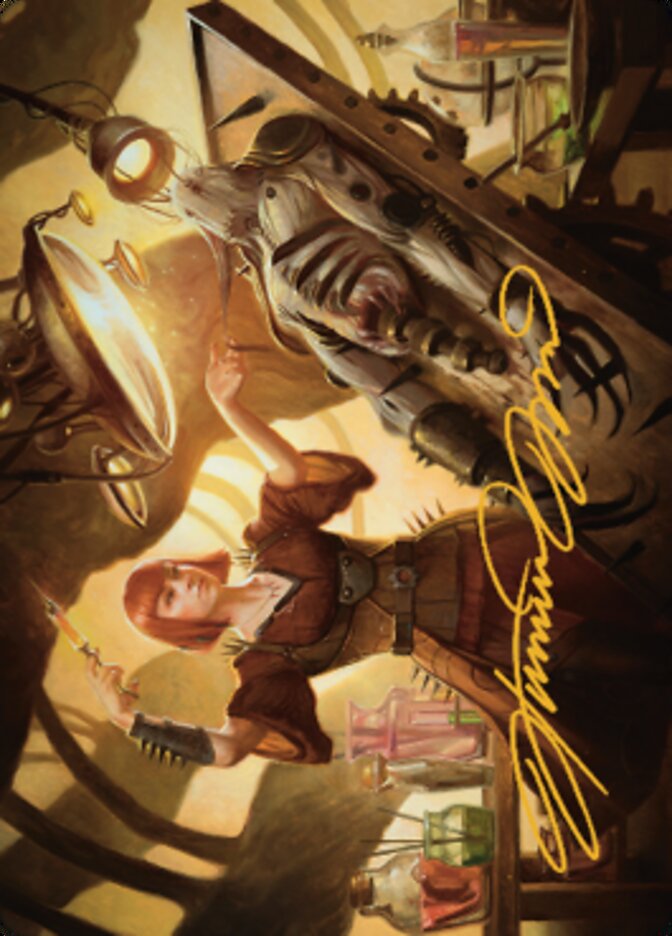 Ashnod, Flesh Mechanist Art Card (Gold-Stamped Signature) [The Brothers' War Art Series] | RetroPlay Games