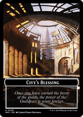 City's Blessing // Human Soldier Double-Sided Token [Murders at Karlov Manor Commander Tokens] | RetroPlay Games