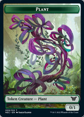 Plant // Treasure Double-sided Token [Kamigawa: Neon Dynasty Commander Tokens] | RetroPlay Games