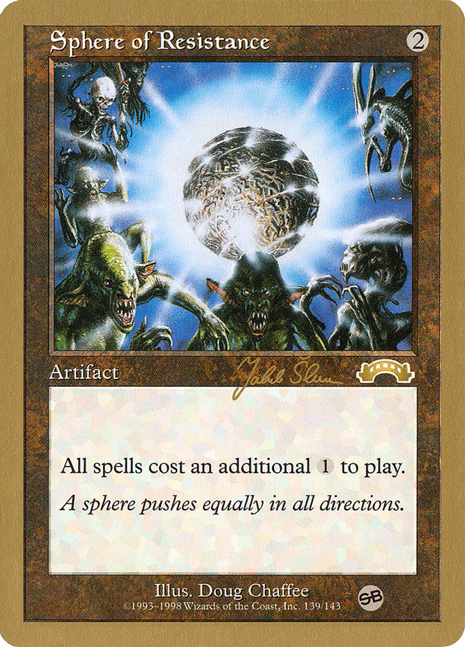 Sphere of Resistance (Jakub Slemr) (SB) [World Championship Decks 1999] | RetroPlay Games