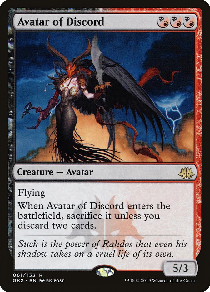 Avatar of Discord [Ravnica Allegiance Guild Kit] | RetroPlay Games