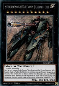 Superdreadnought Rail Cannon Juggernaut Liebe [LDS2-EN124] Secret Rare | RetroPlay Games