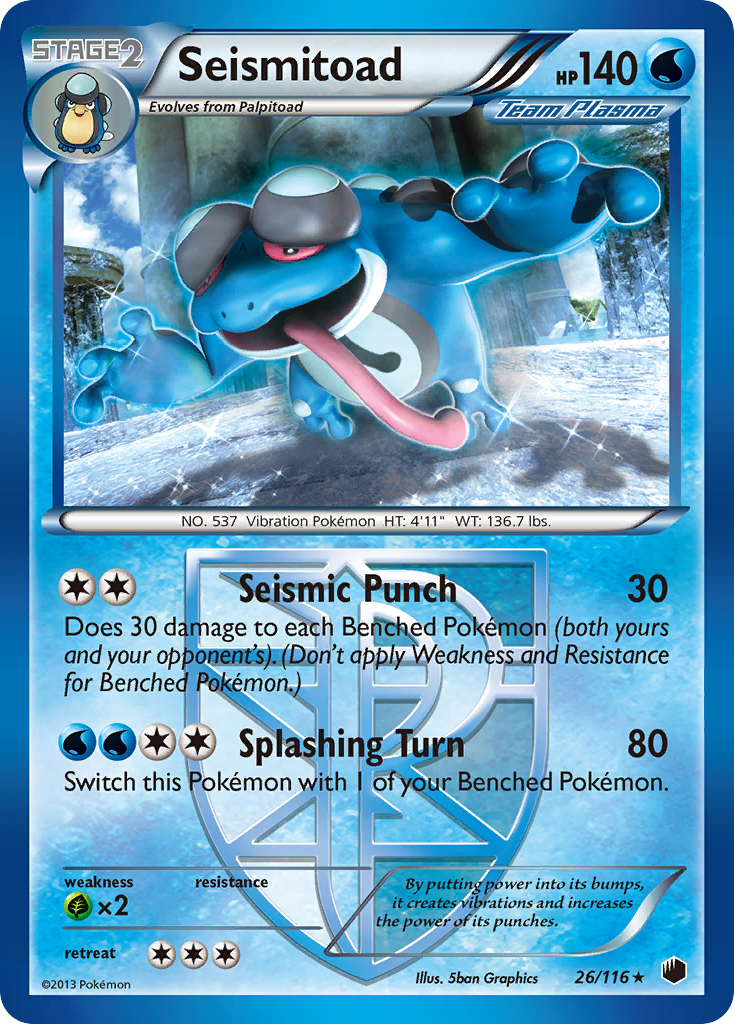 Seismitoad (26/116) [Black & White: Plasma Freeze] | RetroPlay Games