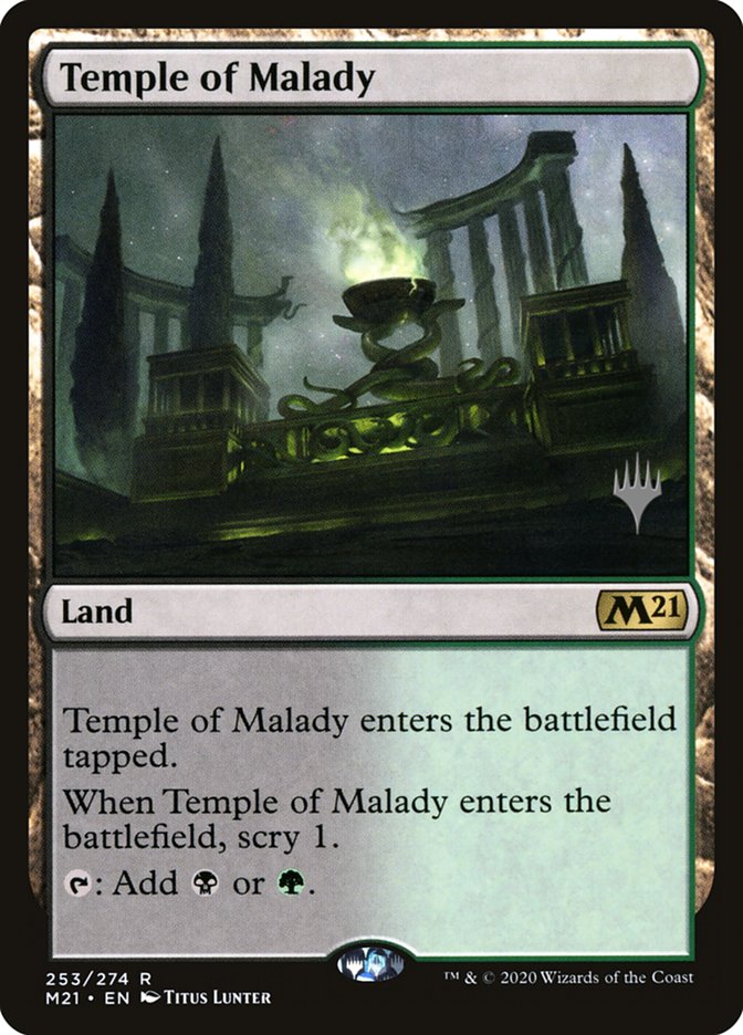 Temple of Malady (Promo Pack) [Core Set 2021 Promos] | RetroPlay Games