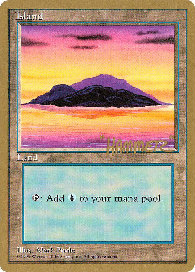 Island (shr368) (Shawn "Hammer" Regnier) [Pro Tour Collector Set] | RetroPlay Games