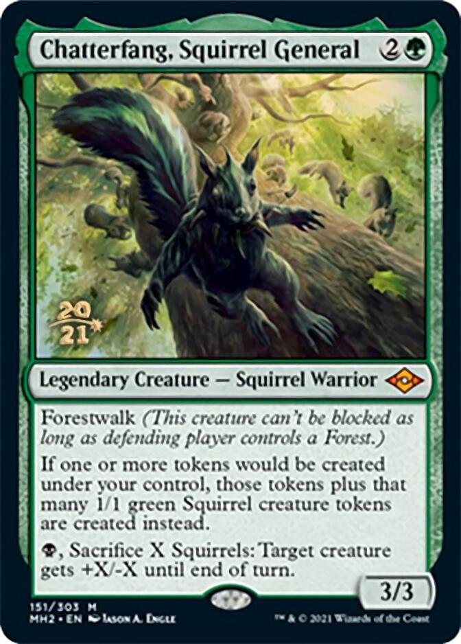 Chatterfang, Squirrel General [Modern Horizons 2 Prerelease Promos] | RetroPlay Games