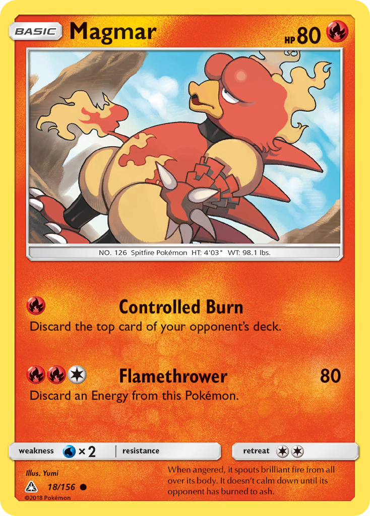 Magmar (18/156) [Sun & Moon: Ultra Prism] | RetroPlay Games