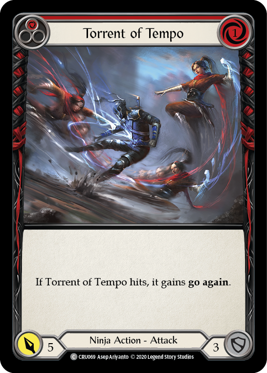 Torrent of Tempo (Red) [CRU069] (Crucible of War)  1st Edition Rainbow Foil | RetroPlay Games