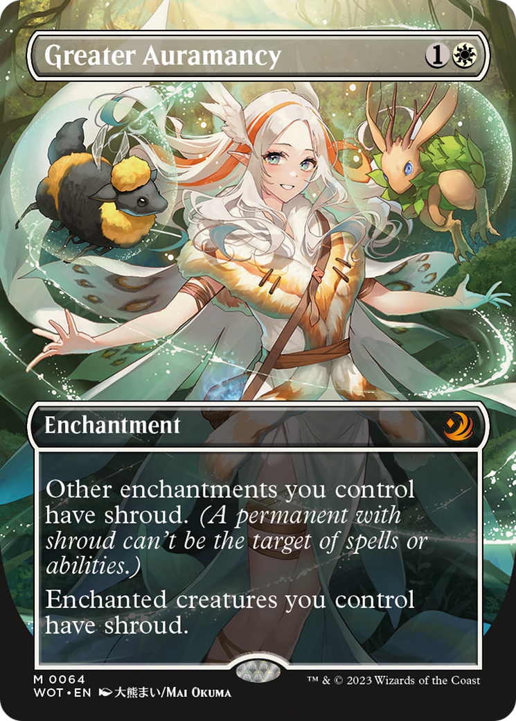 Greater Auramancy (Anime Borderless) [Wilds of Eldraine: Enchanting Tales] | RetroPlay Games