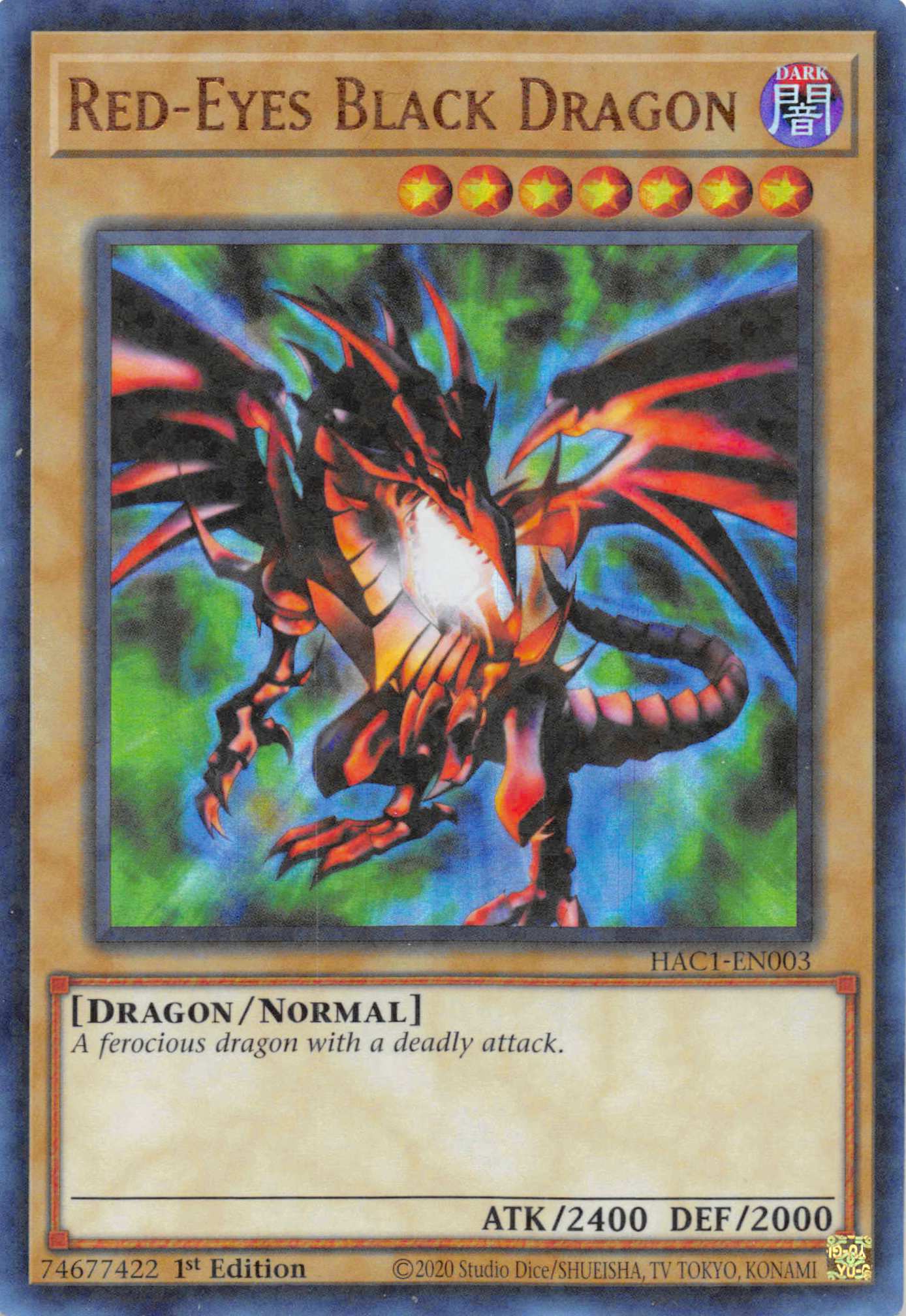 Red-Eyes Black Dragon (Duel Terminal) [HAC1-EN003] Parallel Rare | RetroPlay Games