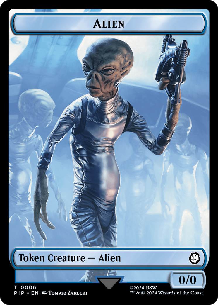 Alien // Clue Double-Sided Token [Fallout Tokens] | RetroPlay Games