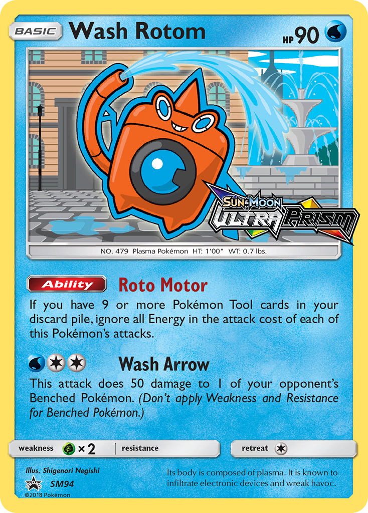 Wash Rotom (SM94) [Sun & Moon: Black Star Promos] | RetroPlay Games