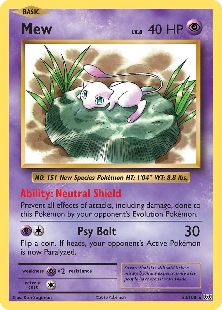 Mew (53/108) (Theme Deck Exclusive) [XY: Evolutions] | RetroPlay Games