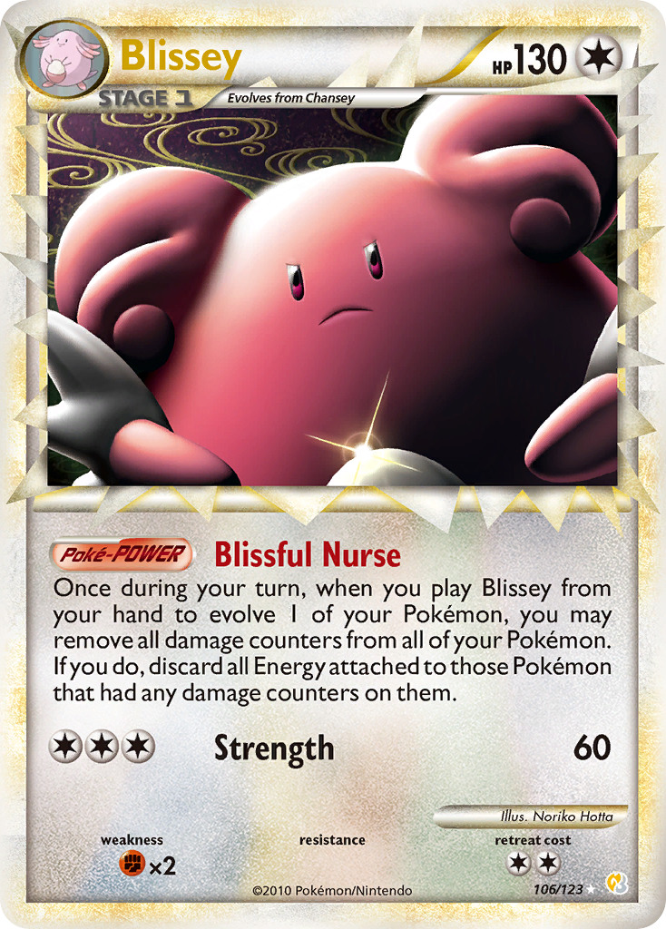 Blissey (106/123) [HeartGold & SoulSilver: Base Set] | RetroPlay Games