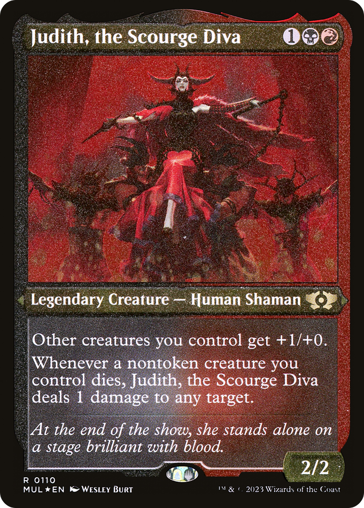 Judith, the Scourge Diva (Foil Etched) [Multiverse Legends] | RetroPlay Games