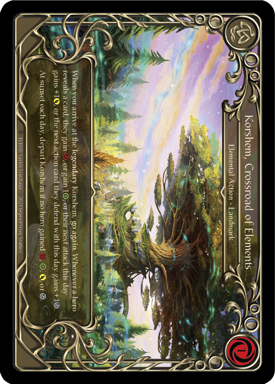 Korshem, Crossroad of Elements [U-ELE000] (Tales of Aria Unlimited)  Unlimited Rainbow Foil | RetroPlay Games