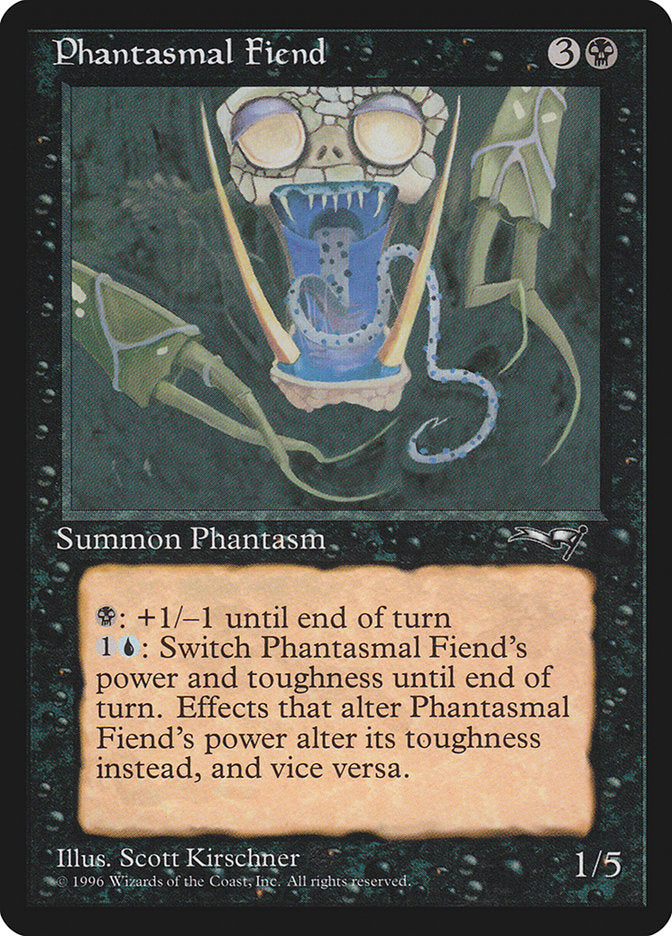 Phantasmal Fiend (Dark Green Background) [Alliances] | RetroPlay Games