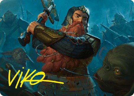 Gimli, Counter of Kills Art Card (10/81) [The Lord of the Rings: Tales of Middle-earth Art Series] | RetroPlay Games