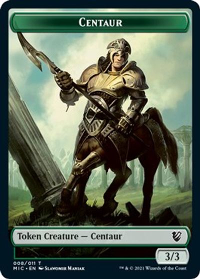 Centaur // Wolf Double-sided Token [Innistrad: Midnight Hunt Commander] | RetroPlay Games