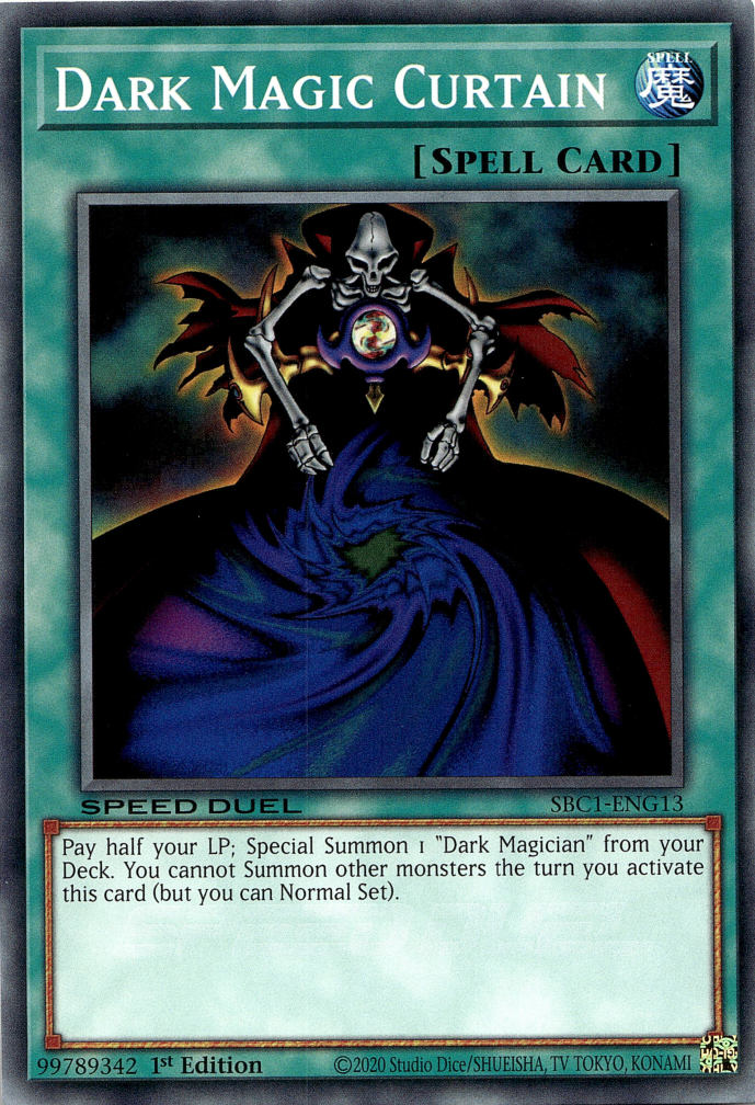 Dark Magic Curtain [SBC1-ENG13] Secret Rare | RetroPlay Games