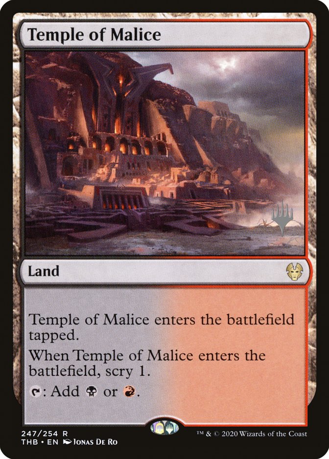 Temple of Malice (Promo Pack) [Theros Beyond Death Promos] | RetroPlay Games