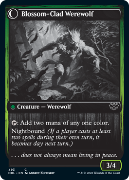 Weaver of Blossoms // Blossom-Clad Werewolf [Innistrad: Double Feature] | RetroPlay Games