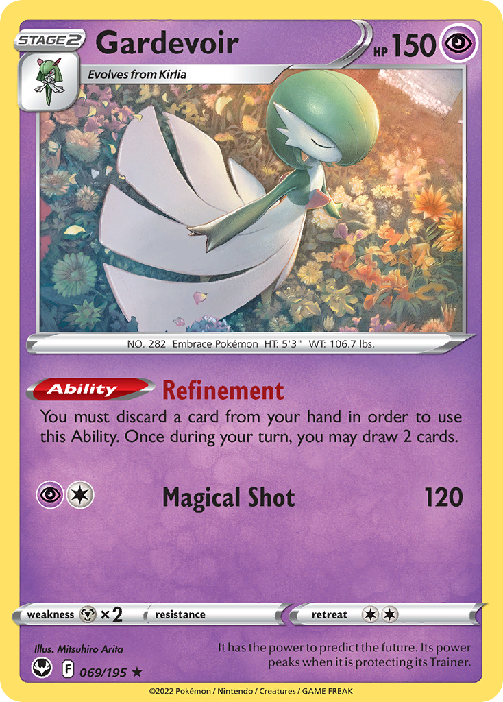 Gardevoir (069/195) (Theme Deck Exclusive) [Sword & Shield: Silver Tempest] | RetroPlay Games