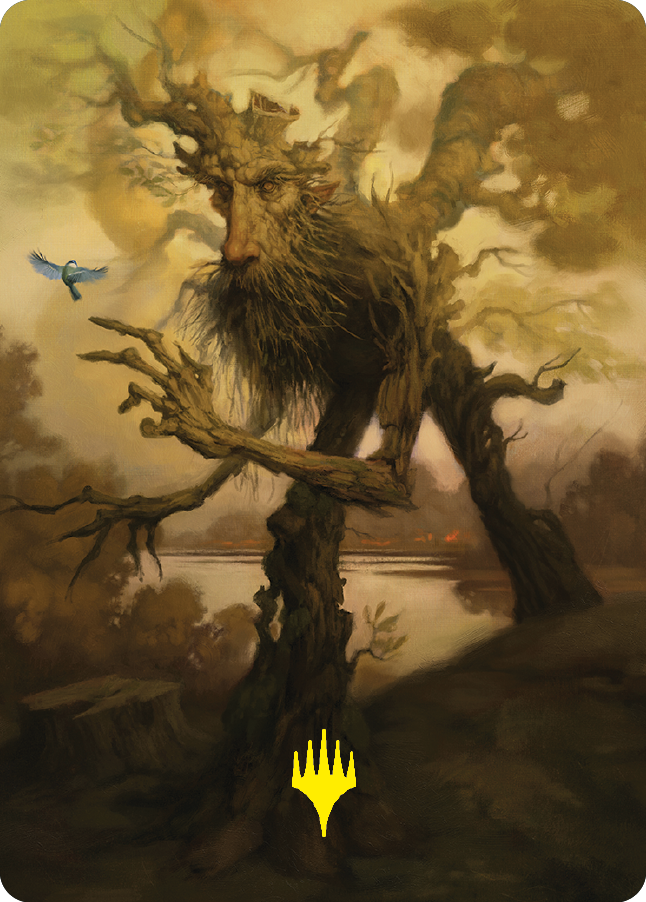 Treefolk Token Art Card (Gold-Stamped Signature) [The Lord of the Rings: Tales of Middle-earth Art Series] | RetroPlay Games
