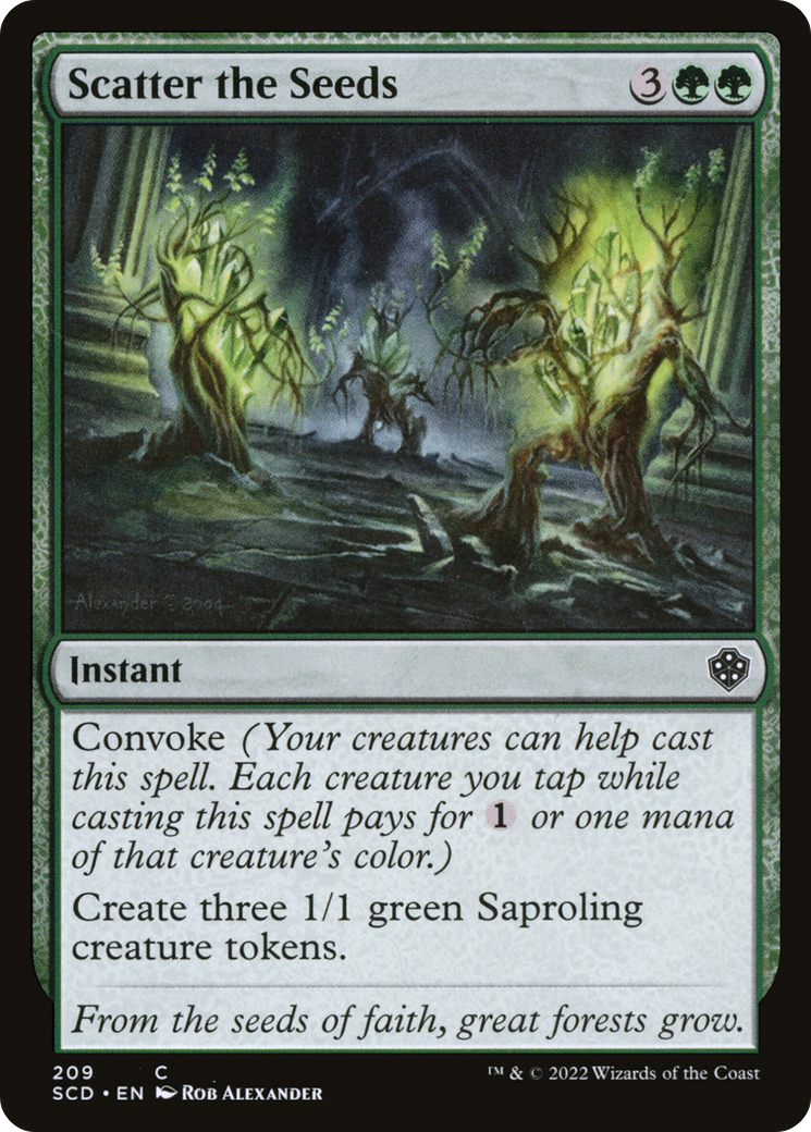 Scatter the Seeds [Starter Commander Decks] | RetroPlay Games