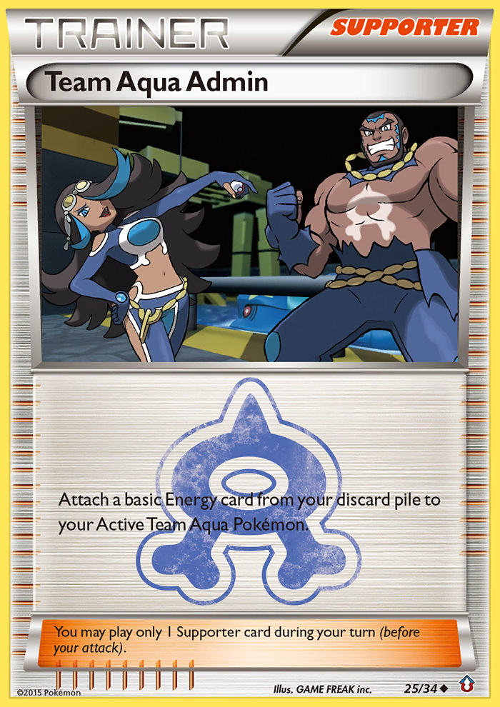 Team Aqua Admin (25/34) [XY: Double Crisis] | RetroPlay Games