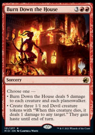 Burn Down the House (Promo Pack) [Innistrad: Midnight Hunt Promos] | RetroPlay Games