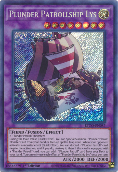 Plunder Patrollship Lys [ETCO-EN087] Secret Rare | RetroPlay Games